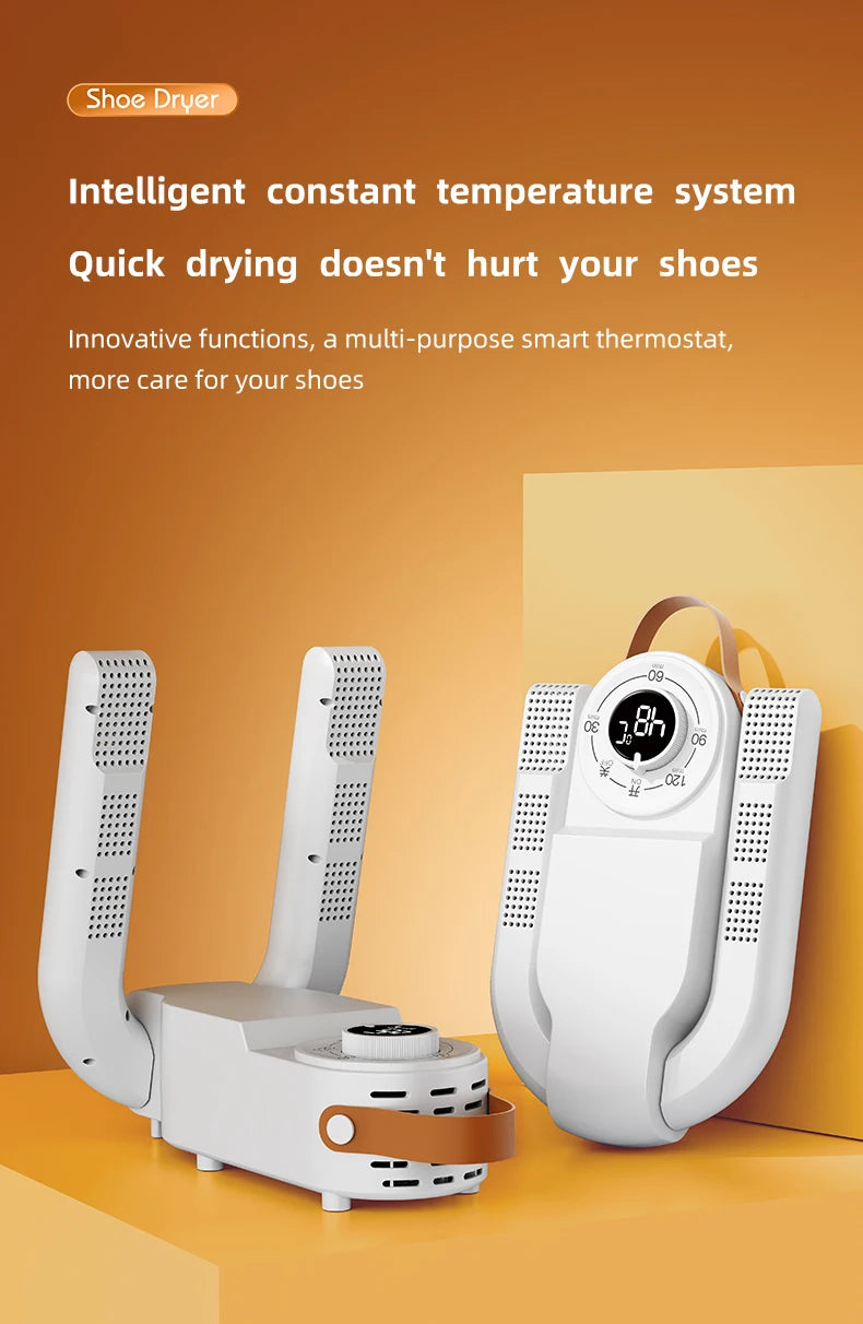 Q1 Intelligent Timer Shoe Dryer  Adjustable Dryer Quick Drying Deodorizing Sterilizing Shoe Dryer Household Shoe Warmer Heater